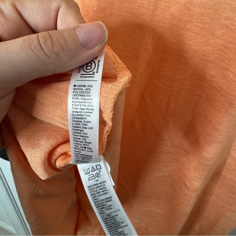 Athleta Orange breezy wrap tank top NWT 2X - Picture 8 of 8